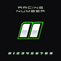 Racing Number Vector Design Template 11