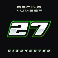 Racing Number Vector Design Template 27