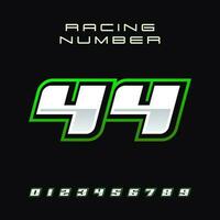 Racing Number Vector Design Template 44