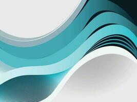 Abstract Wavy design template background vector