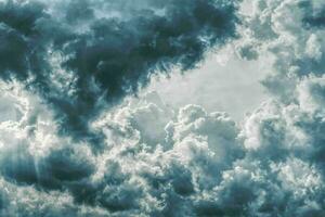 hermosa ver de un tierra y cielo - increíble cielo con nubes foto