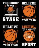 baloncesto haz vector Pro camiseta diseño