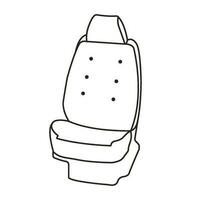 icono de asiento de carro vector