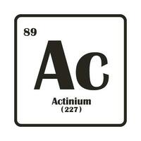 Element Actinium icon vector