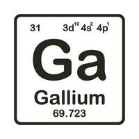 element gallium icon vector