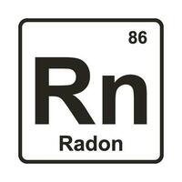 Radon element icon vector