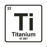 Titanium Element icon vector