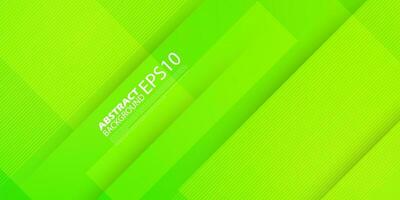 Abstract green papercut background template vector with shiny lines and shadow. Green overlap background with simple pattern design. Eps10 vector