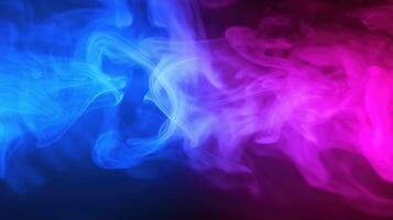 Abstract smoke background. Smoke in neon light abstract background. photo