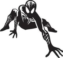 Spiderman tattoo design vector art illustration