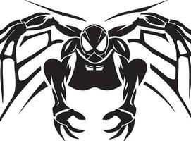 Spiderman tattoo design vector art illustration