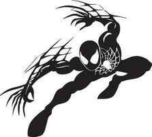 Spiderman tattoo design vector art illustration