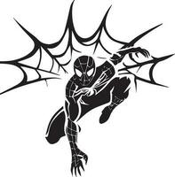 Spider man vector tattoo design illustration
