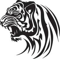 Tiger Face tattoo design vector illustration