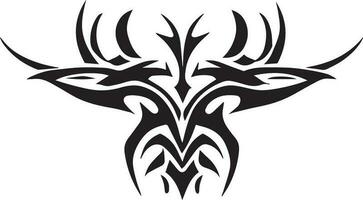 Tribal Tattoo Design vector illustration black color