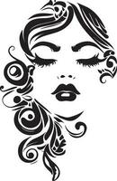 women face vector tattoo design