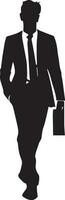 Business man vector silhouette illustration