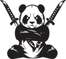 Kung fu panda vector tattoo design illustration