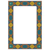 abstract frame design with unique ornament vector