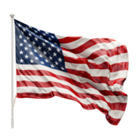 USA flag isolated. Illustration AI Generative png
