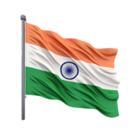 Indien flagga isolerat. illustration ai generativ png