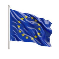 EU Flagge isoliert. Illustration ai generativ png