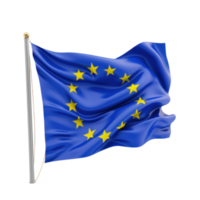 EU Flagge isoliert. Illustration ai generativ png