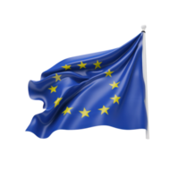 EU flag isolated. Illustration AI Generative png
