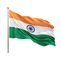 India flag isolated. Illustration AI Generative png