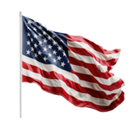 USA flagga isolerat. illustration ai generativ png