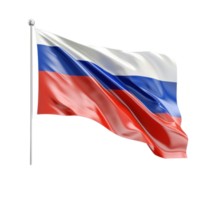 Russia flag isolated. Illustration AI Generative png
