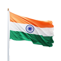 India flag isolated. Illustration AI Generative png