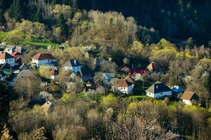 Rosia Montana, a beautiful old village in Transylvania. The first mining town in Romania that started extracting gold, iron, copper. photo