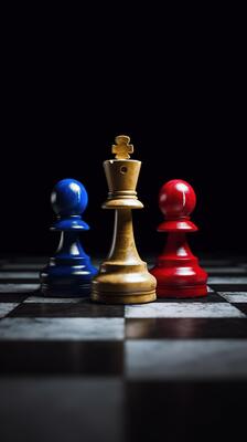 Chess queen on chessboard AI Generated 24118842 Stock Photo at