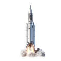 Space Shuttle isolated on white background. . photo