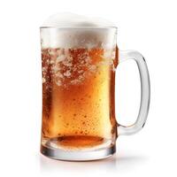 Glass of beer isolated. photo
