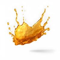 Fresh Honey splash isolated. photo