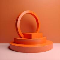 Product Display minimal style with plane Background. photo