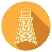 water tower icon vector