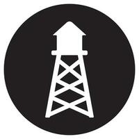 water tower icon vector