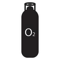 oxygen cylinder icon vector