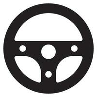 steering wheel icon vector