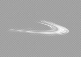 Light trail wave fire path trace line and effect curve twirl. vector