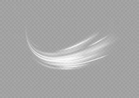 Light trail wave fire path trace line and effect curve twirl. vector