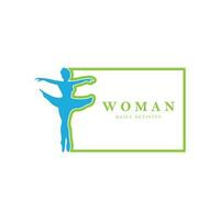 woman daily activity logo vector