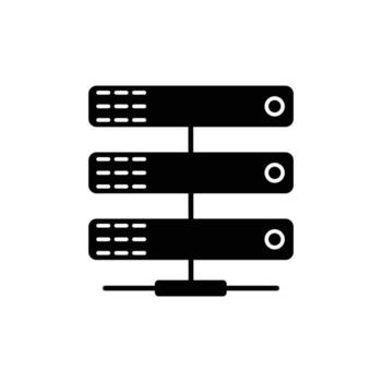 server icon. solid icon vector