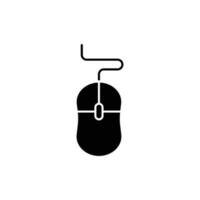 mouse icon. solid icon vector