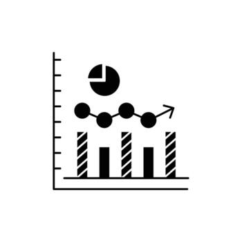 analysis icon. solid icon vector