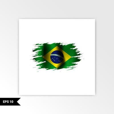 Brazil independence day greeting design