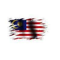 Malasia independencia día saludo diseño vector